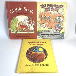 Parents Magazine Press Books Lot of 3 1980s Sylvester Bear Giggle Book